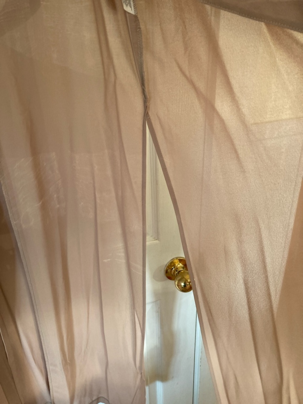 naked wardrobe blush tan sheer duster vest - Picture 4 of 8